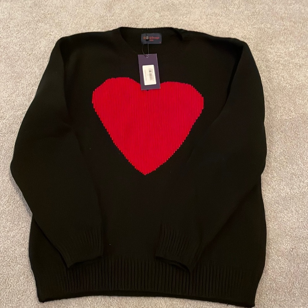 Gyles and George Heart Sweater